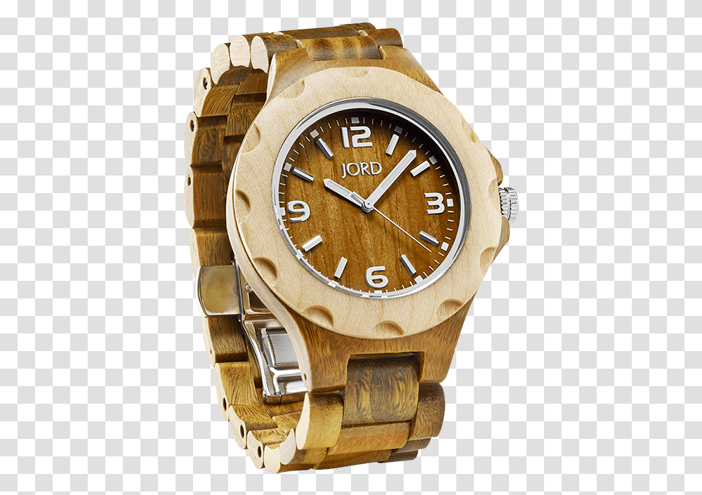 Sully Sandalwood Watch With Maple Bezel Analog Watch, Wristwatch, Clock Tower, Architecture, Building Transparent Png