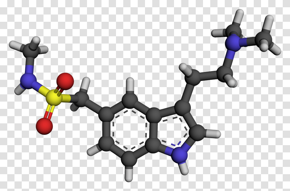 Sumatriptan 3d Ball And Stick Serotonin Chemical Structure 3d, Robot, Accessories, Accessory, Sphere Transparent Png