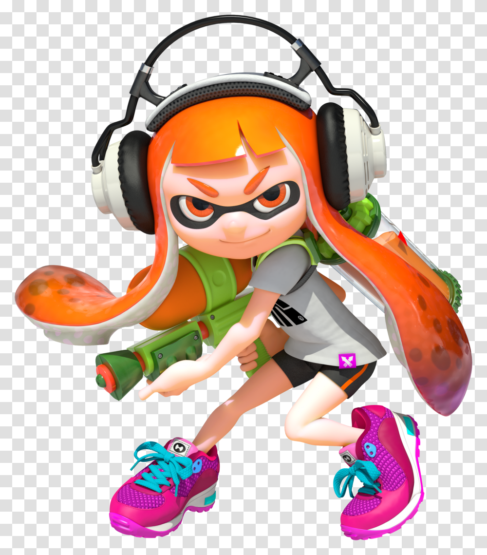 Summary Images Provided By Official Source Licensing Splatoon 2 Inkling Girl Orange, Shoe, Footwear, Apparel Transparent Png
