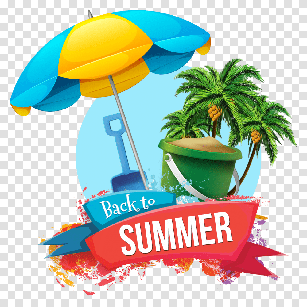 Summer Background Palm Tree Palm Cartoon, Advertisement, Poster, Flyer, Paper Transparent Png