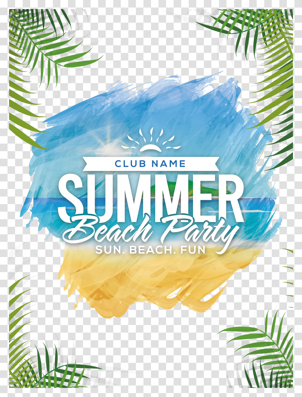 Summer Beach Party Transparent Png