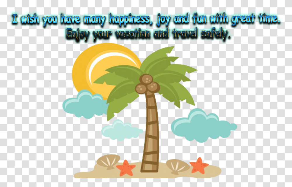 Summer Breaks Wishes Free Pic Beach Tropical Beach Summer Clip Art, Cross, Plant, Tree Transparent Png