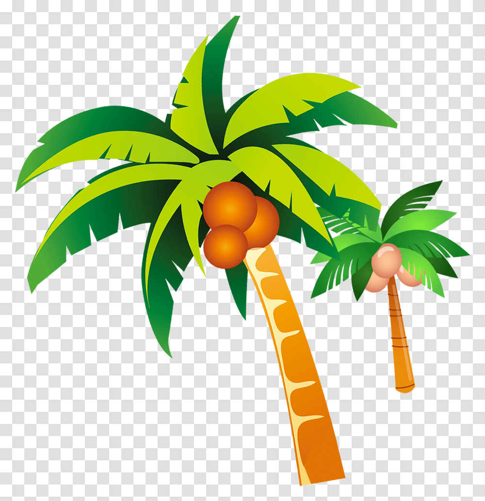 Summer Clip Art Coconut Tree Download 20002041 Coconut Tree Summer, Plant, Fruit, Food, Palm Tree Transparent Png