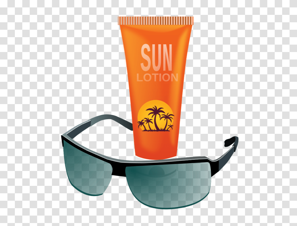 Summer Clipart, Sunscreen, Cosmetics, Bottle, Sunglasses Transparent Png