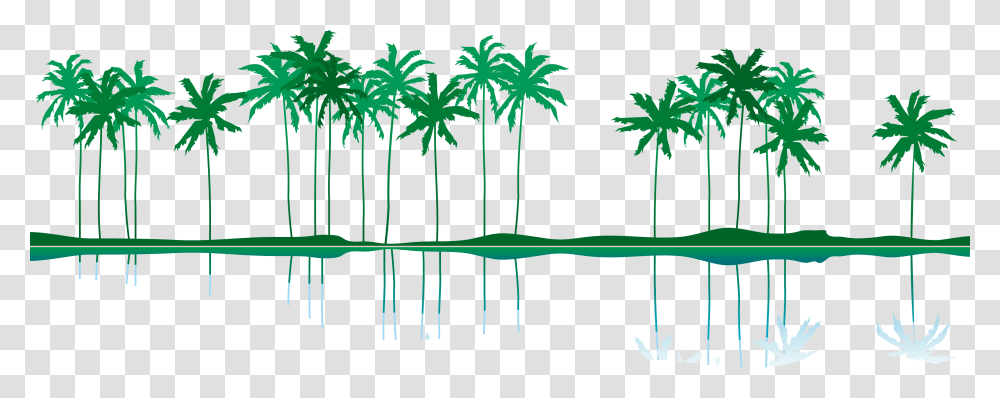 Summer Coconut Island Tree Illustration Euclidean Vector Summer, Plant, Bamboo, Palm Tree, Arecaceae Transparent Png