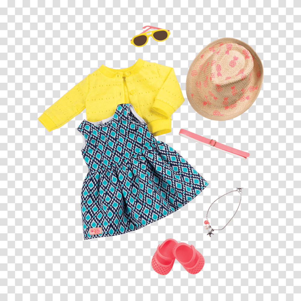 Summer Daydress And Hat Inch Doll Outfitour Generation, Texture, Female, Polka Dot Transparent Png