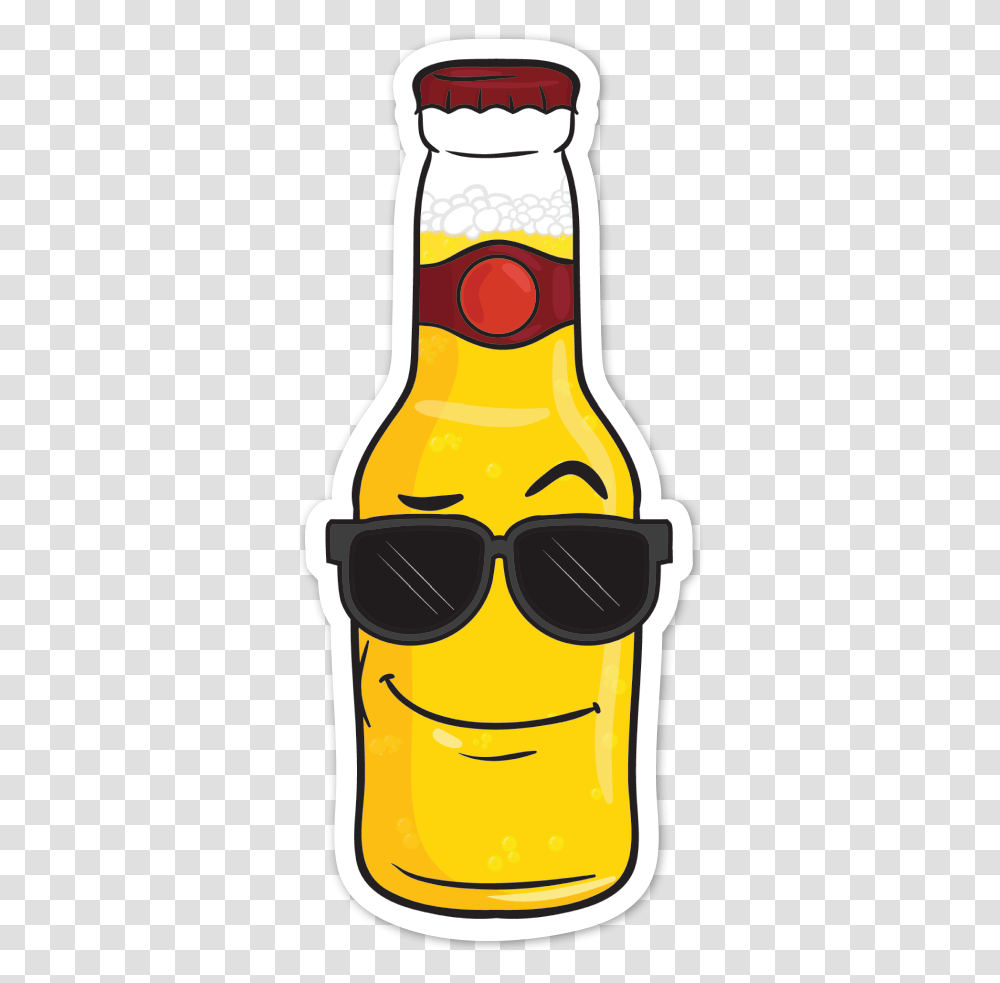 Summer Emoji Beer Bottle Emoji, Sunglasses, Accessories, Accessory, Label Transparent Png