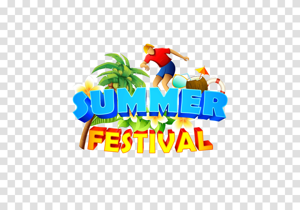 Summer Festival With Summer Elements Summer Beach Coconuts Tree, Person, Vacation, Tourist, People Transparent Png