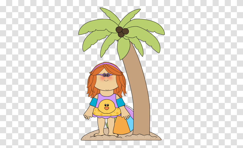Summer Kids Clip Art Summer Kids Images Girl Is By The Tree, Plant, Person, Human, Food Transparent Png
