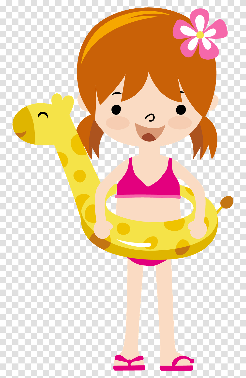 Summer Little Clip Art Little Girl In Swimsuit Clipart, Toy, Rattle, Elf, Circus Transparent Png