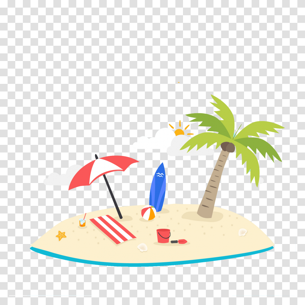 Summer Palm Tree Clipart, Plot, Advertisement Transparent Png