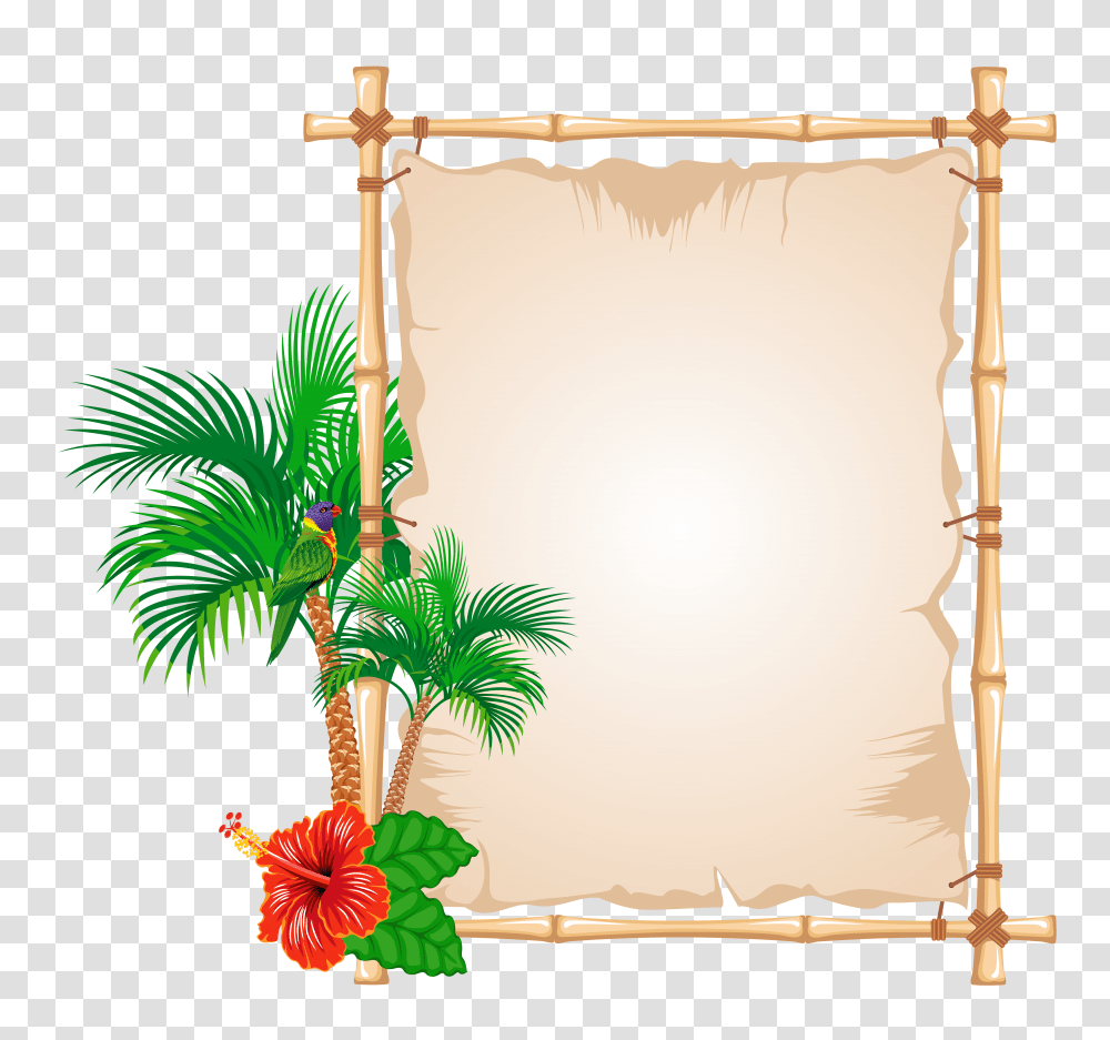 Summer Papyrus, Plant, Scroll, Tree, Paper Transparent Png