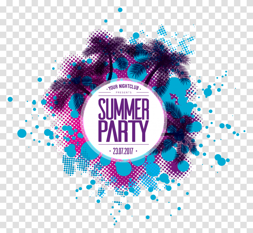 Summer Party Vector, Paper, Floral Design, Pattern Transparent Png