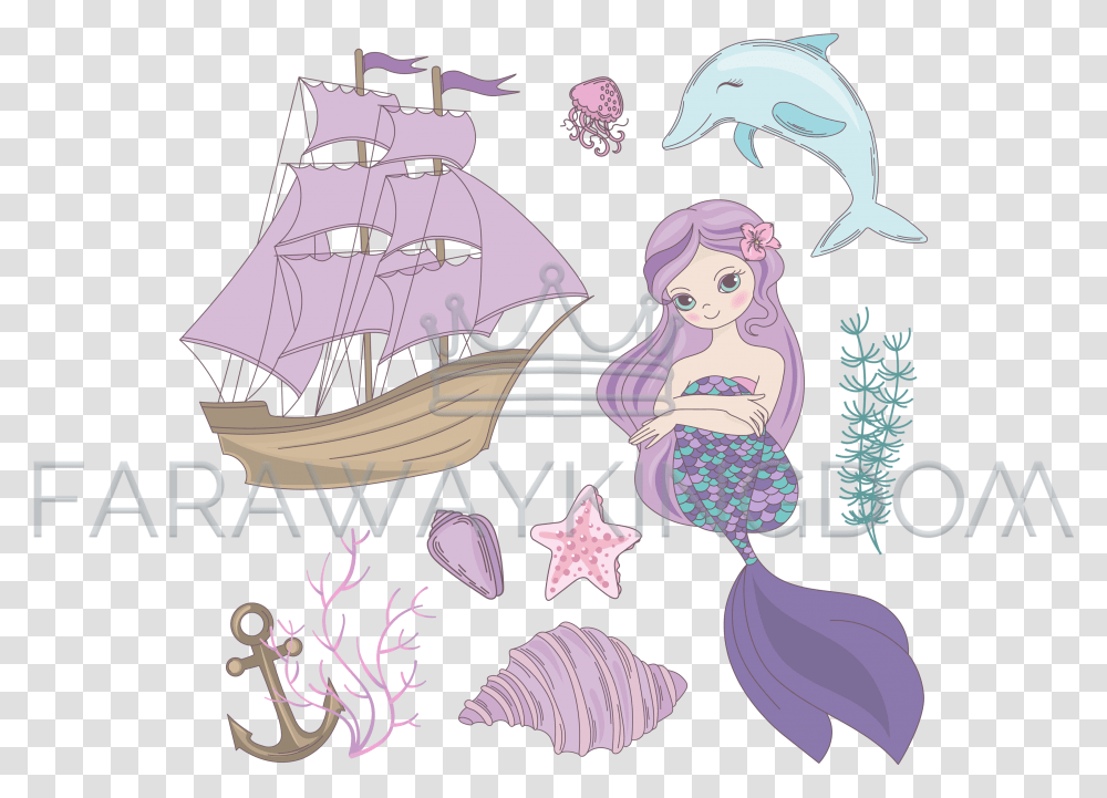 Summer Princess Clipart, Sea Life, Animal, Star Symbol Transparent Png