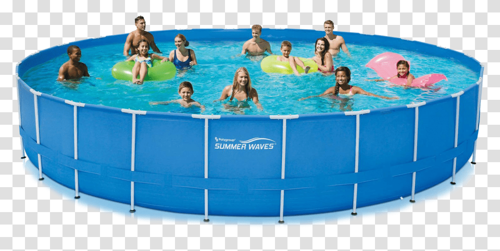 Summer Round Metal Frame Pool Walmart Pools, Person, Water, Swimming, Sport Transparent Png
