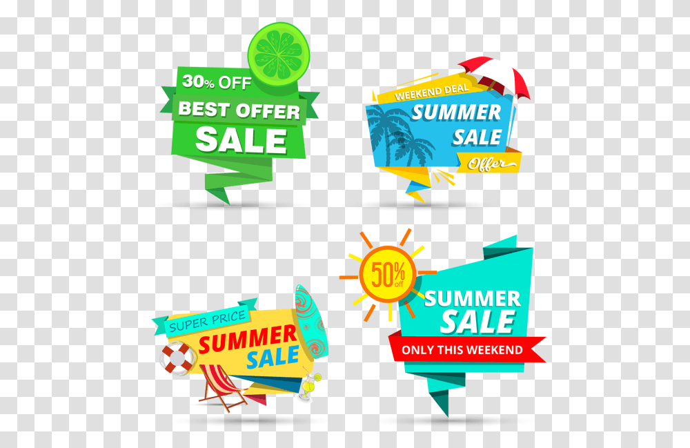 Summer Sale Tags Design Price Tag Summer, Poster, Advertisement Transparent Png