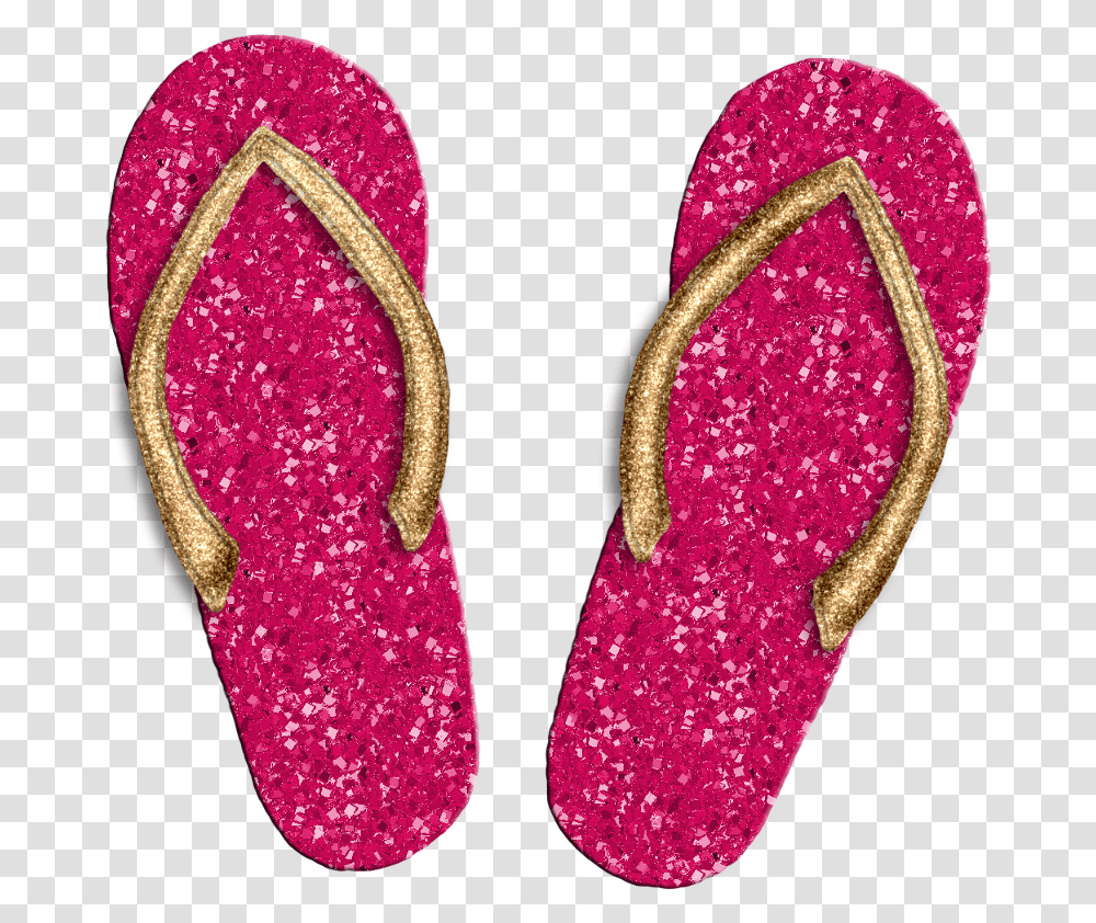 Summer Sandals Chancla Glitter Pink Sandalias Verano Transparente, Apparel, Footwear, Flip-Flop Transparent Png