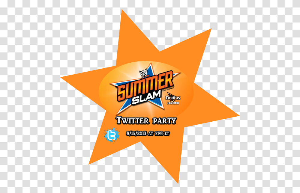 Summer Slam Twitter Party Summerslam 15 Star Symbol Logo Trademark Transparent Png Pngset Com