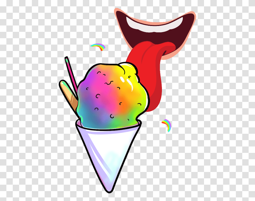 Summer Snowcone Lick Icecream, Dessert, Food, Creme, Snowman Transparent Png