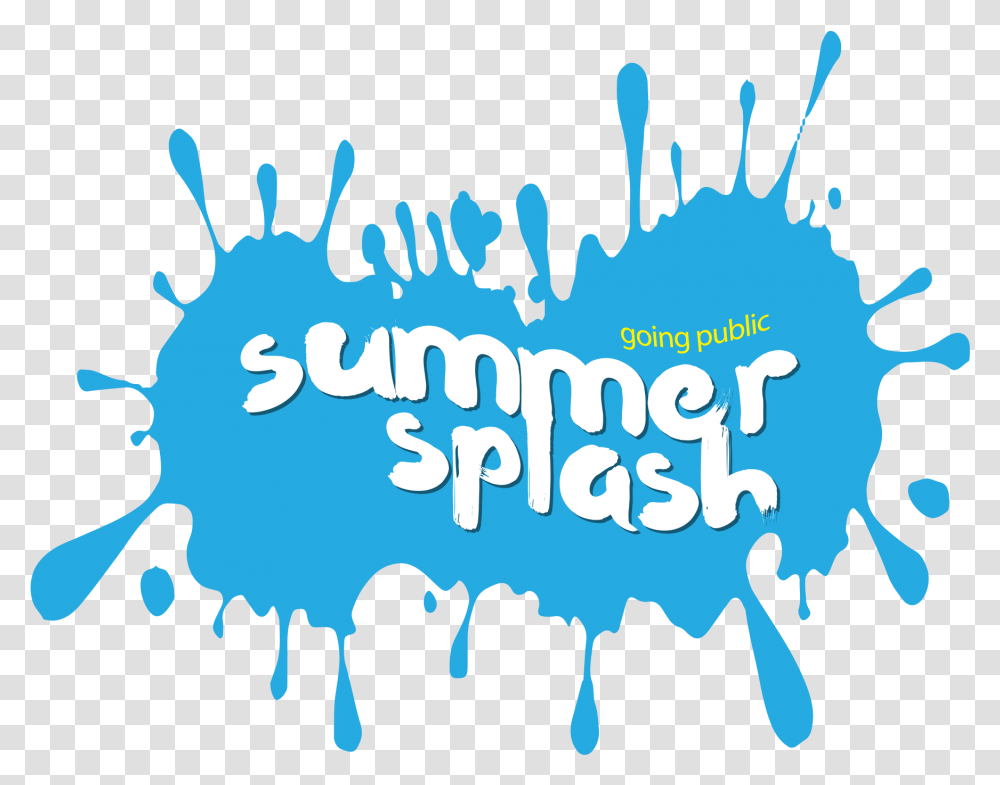 Summer Splash Clipart Summer Water Splash Clipart, Text, Graphics, Poster Transparent Png