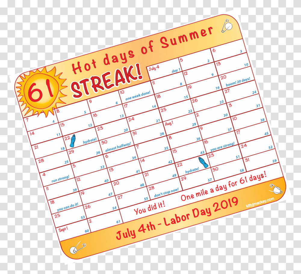 Summer Streak Part, Calendar, Flyer, Poster Transparent Png