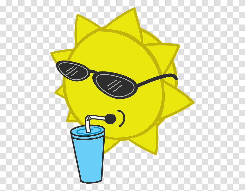 Summer Sun Sunglasses Cool Drink Refreshing Cool Sun, Accessories, Accessory, Beverage, Cup Transparent Png