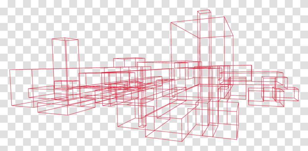 Summer Systems Red Line Structure Red Lines Architecture, Plan, Plot, Diagram, Urban Transparent Png