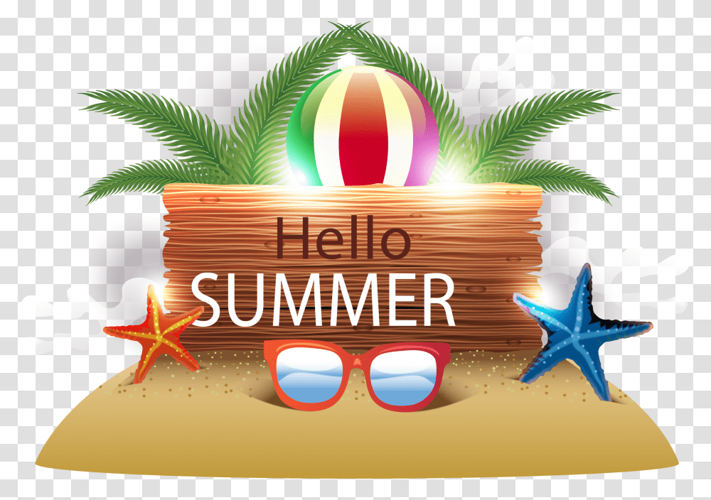 Summer Vacation Clipart Beach Party, Advertisement, Poster, Flyer, Paper Transparent Png