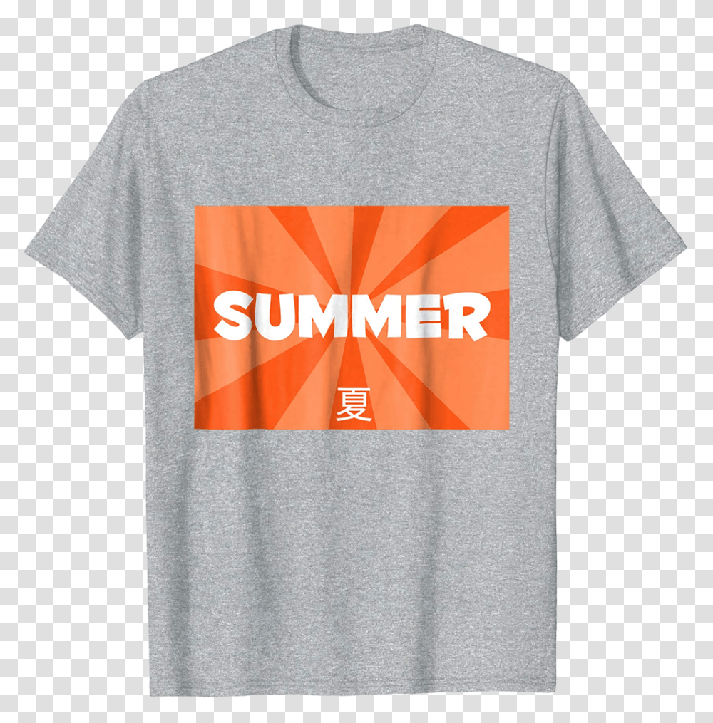 Summer With Japanese Text T Shirt T Shirt, Apparel Transparent Png