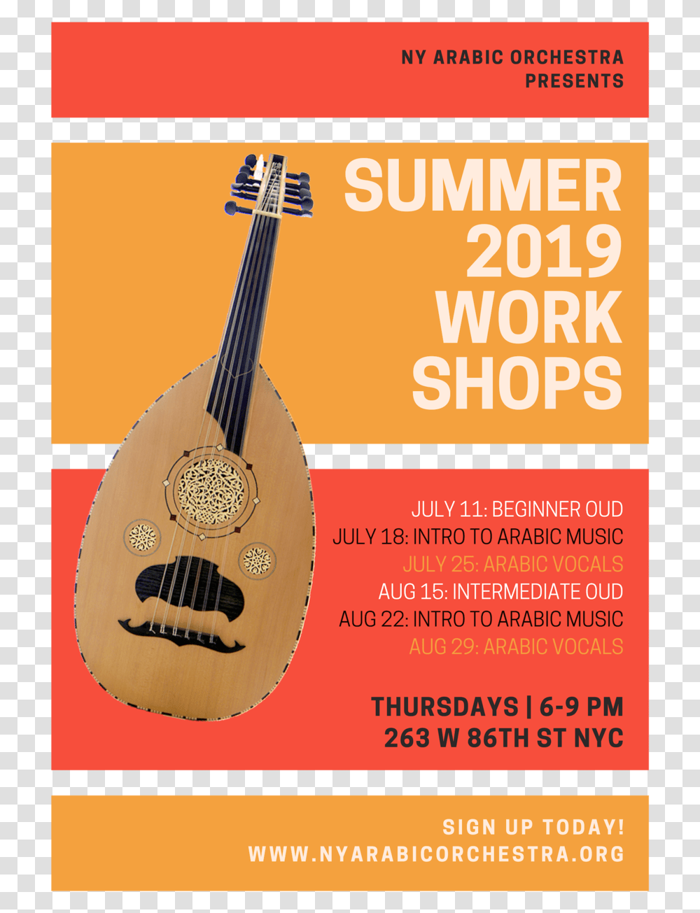 Summer Wksps 2019 Poster, Lute, Musical Instrument, Guitar, Leisure Activities Transparent Png