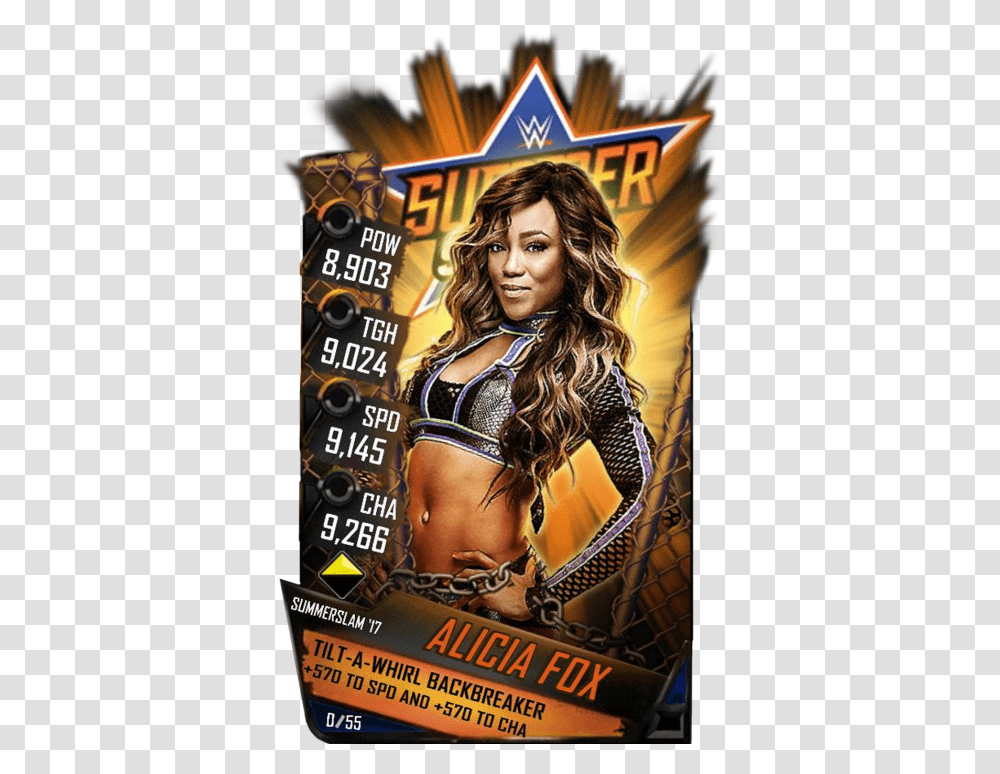 Summerslam 17 Wwe Supercard, Advertisement, Poster, Person, Flyer Transparent Png
