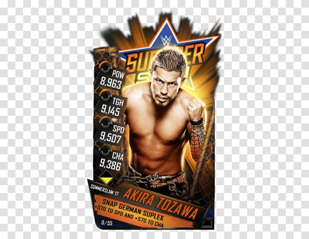 Summerslam 17 Wwe Supercard, Magazine, Person, Human, Poster Transparent Png
