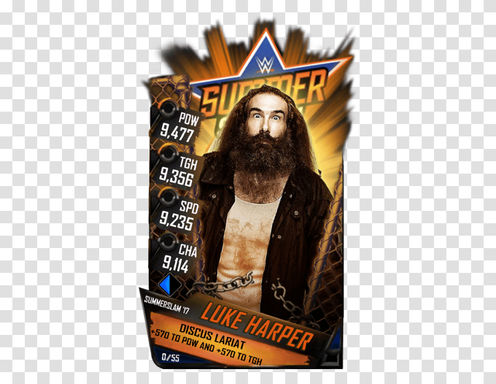 Summerslam 17 Wwe Supercard, Poster, Advertisement, Person, Human Transparent Png