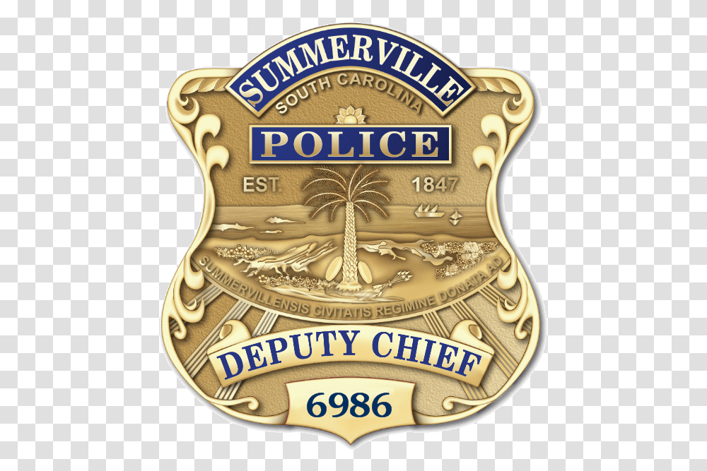Summerville Police Department Badge, Logo, Trademark, Birthday Cake Transparent Png