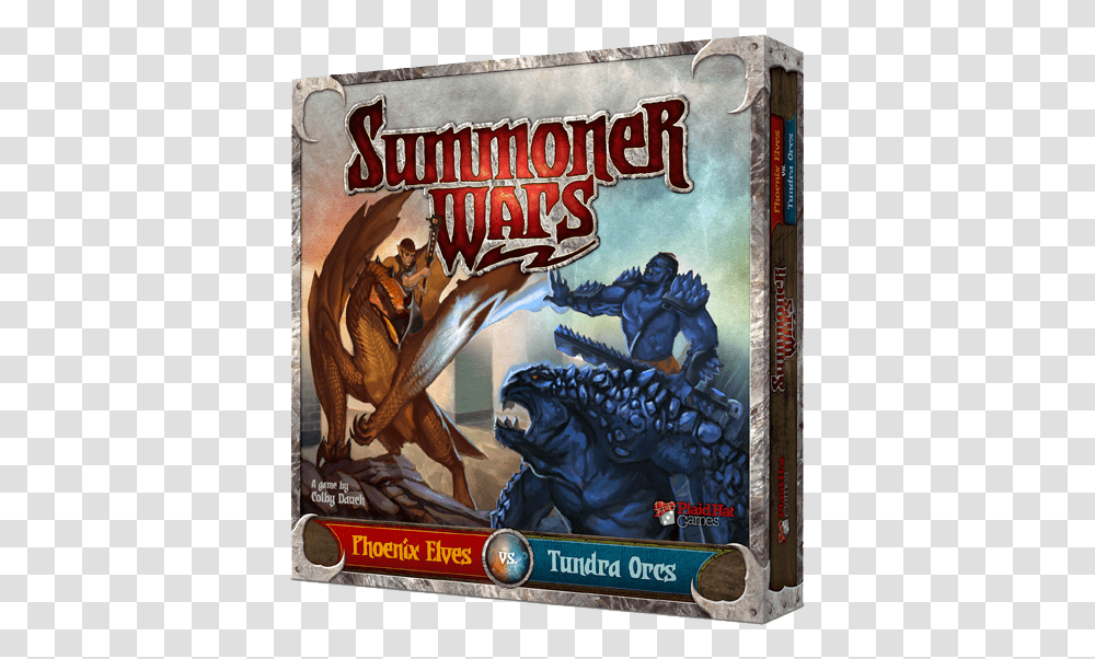 Summoner Wars Phoenix Elves Vs Tundra Orcs, Poster, Advertisement, Dragon, Person Transparent Png