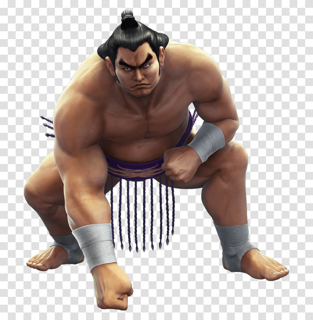 Sumo Fat Guy On Tekken, Person, Sport, Wrestling, Arm Transparent Png