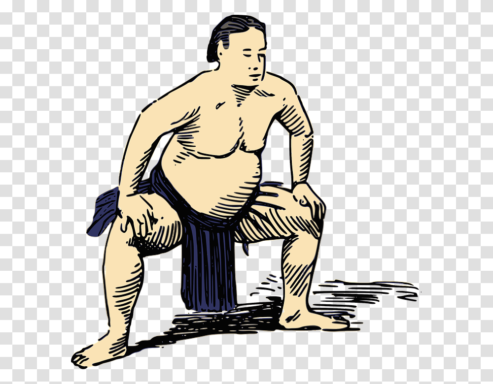 Sumo, Sport, Kneeling, Person, Human Transparent Png