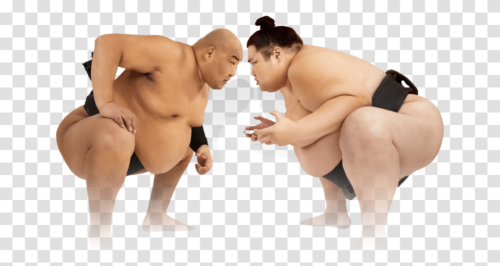 Sumo Wrestlers Barechested, Person, Human, Wrestling, Sport Transparent Png