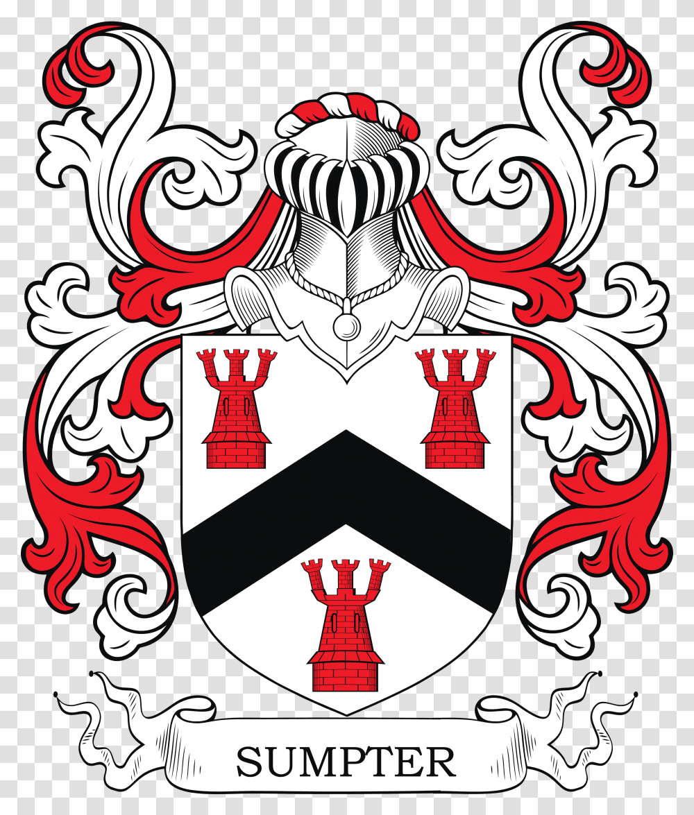 Sumpter Family Crest Harmon Family Coat Of Arms, Emblem, Armor Transparent Png