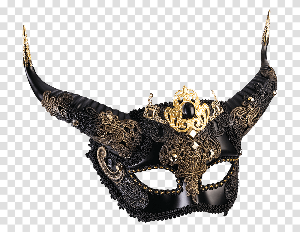 Sumptuous Faun Masquerade Mask Masquerade Masks, Necklace, Jewelry, Accessories, Accessory Transparent Png