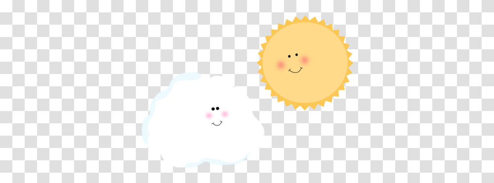 Sun And Cloud Clip Art Sun And Cloud Image Cute Sun And Clouds Clipart, Nature, Snowman, Winter, Outdoors Transparent Png
