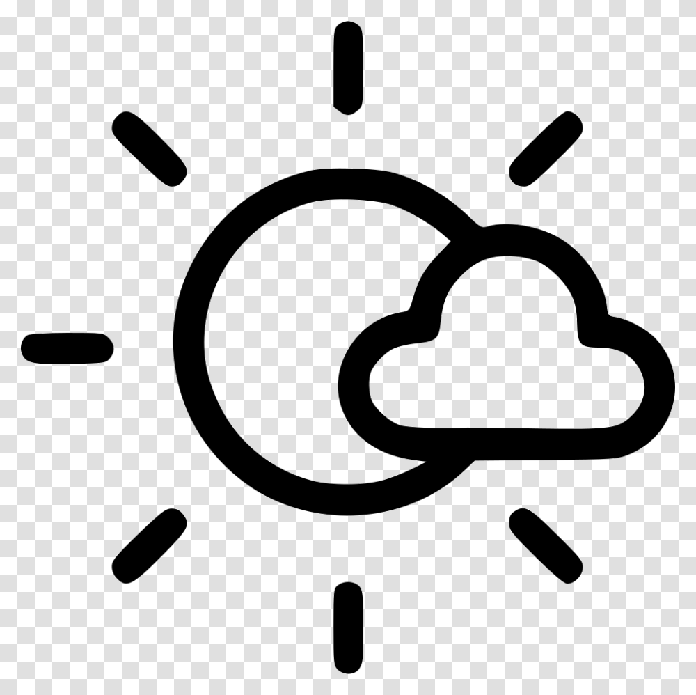 Sun And Cloud Icon, Stencil, Appliance Transparent Png