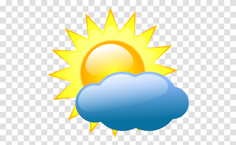 Sun And Clouds Clipart 1 Image Partly Cloudy Partly Sunny, Nature, Outdoors, Sky Transparent Png