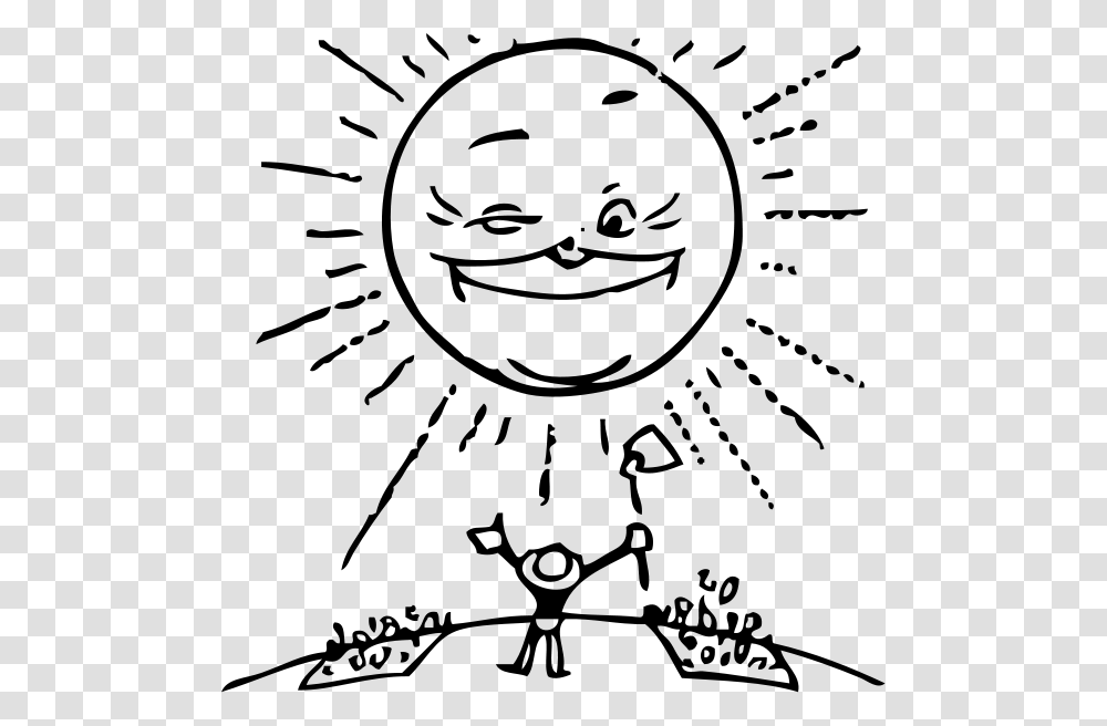 Sun And Farmer Images Clip Art Black And White Sunlight, Gray, World Of Warcraft Transparent Png