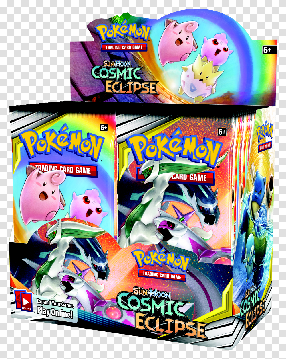 Sun And Moon Cosmic Eclipse Booster Box Pokemon Text Transparent Png