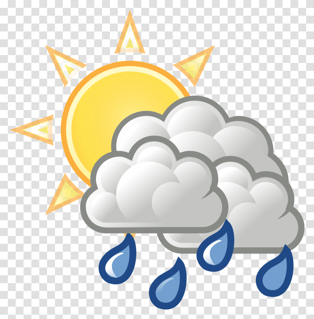 Sun And Rain Clipart Vector Stock File Background Rain Cloud Clipart, Outdoors, Nature, Lamp, Star Symbol Transparent Png