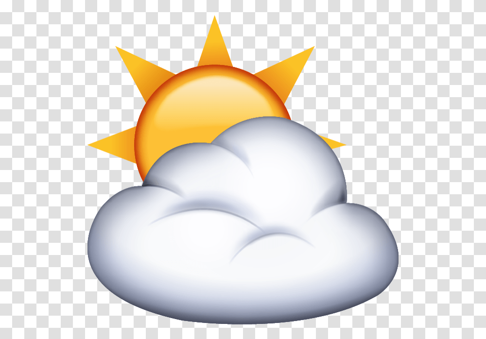 Sun Behind Cloud Banner Free Files Sun And Cloud Emoji, Lamp, Outdoors, Nature, Star Symbol Transparent Png
