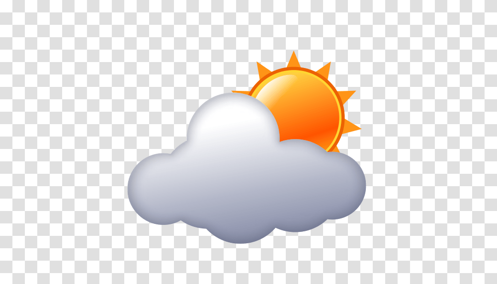 Sun Behind Cloud Emoji For Facebook Email Sms Id, Outdoors, Nature, Lamp Transparent Png