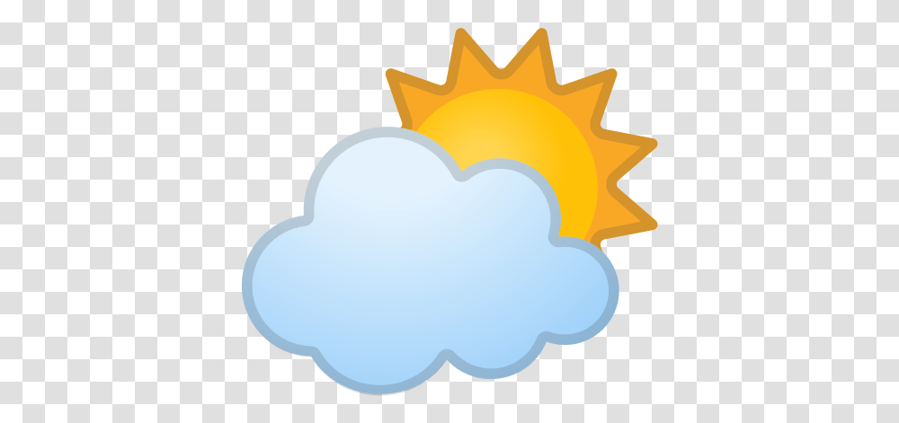 Sun Behind Cloud Emoji Meaning With Sun Clouds Emoji, Heart Transparent Png