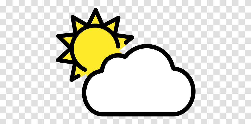 Sun Behind Cloud Emoji Meanings - Typographyguru Artemis And Apollo Tattoo, Hand, Pac Man Transparent Png